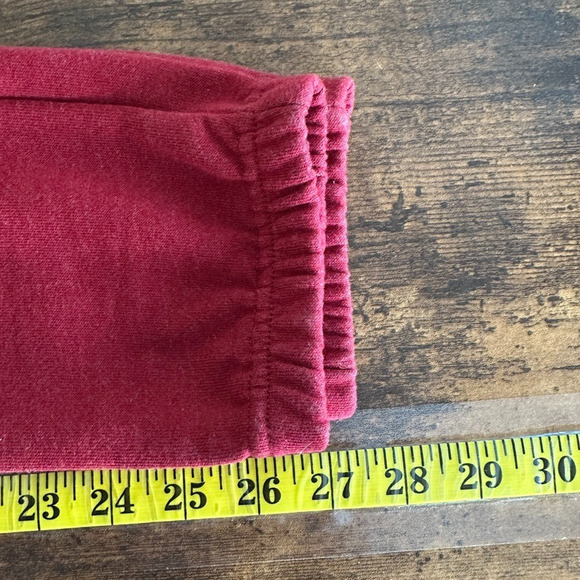 NWT Billabong Fleece Lined Jogger Pants Small Burgundy Drawstring Coastal Preppy - Picture 5 of 9